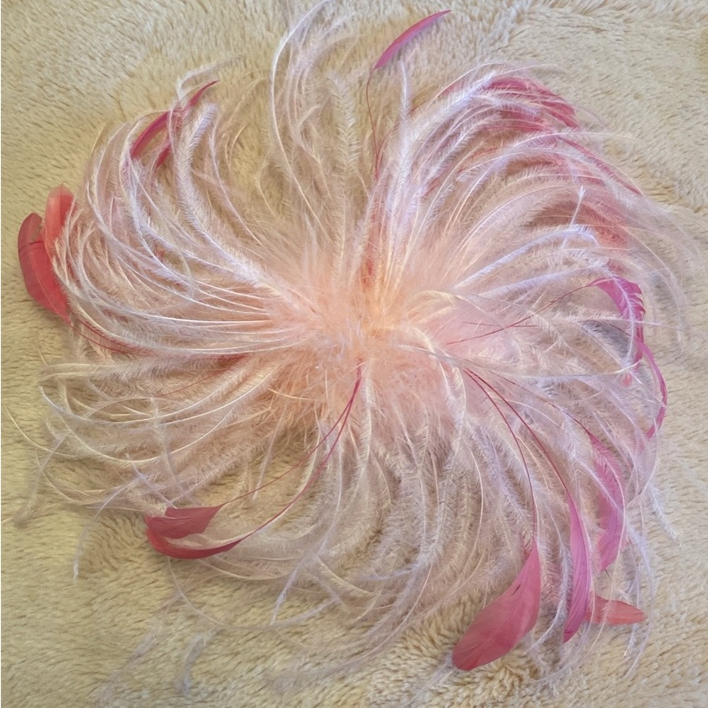 Pink Feather Fascinator